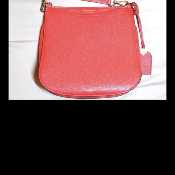 Authentic Red Kate Spade leather crossbody bag - Picture 1 of 14